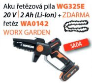 Worx set WG325E - Aku řetězová pila 20V 1x2Ah + WA0142 - Řetěz - Powershare