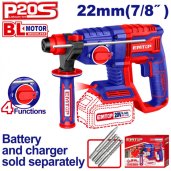 Aku vrtací a sekací kladivo 20V 22mm 2,0 J solo