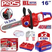 Aku řetězová pila 40V 40cm 2x4.0Ah