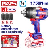 Aku rázový utahovák 20V 1750Nm 3/4" solo