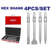 Sada sekáčů a špiček SDS-HEX 4ks