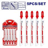 Sada pilek na dřevo do přímočaré pily  5ks 74mm